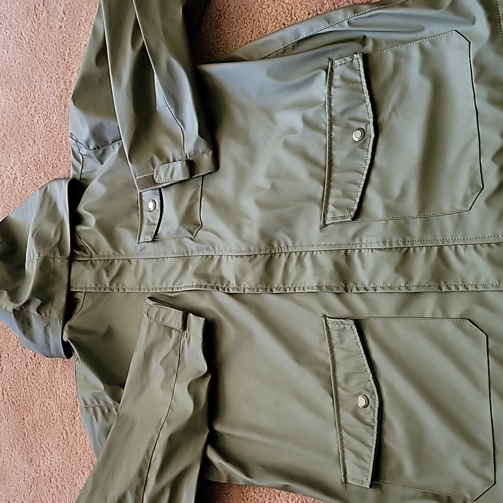 Olive green Gap Rain Jacket